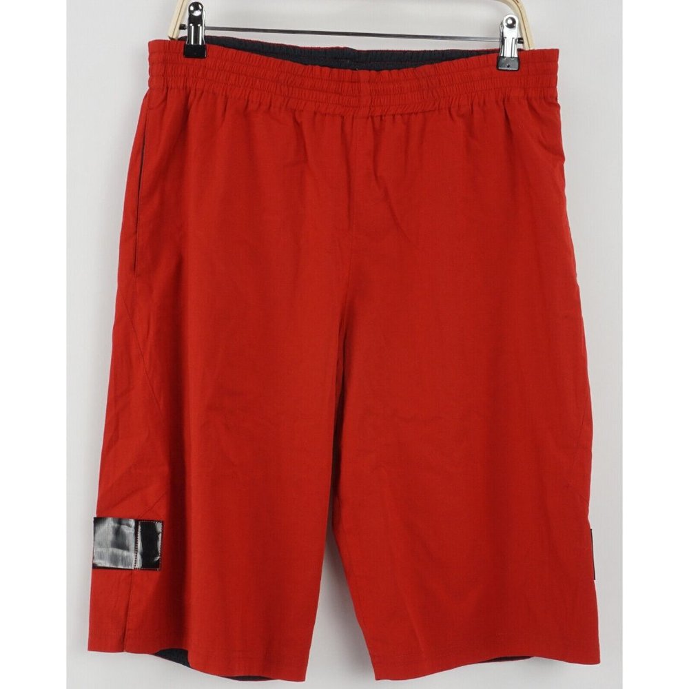 New Yoon Men's US 32 x 12"‎ Red Jersey Lightweight Lined Athletic Sweat Shorts